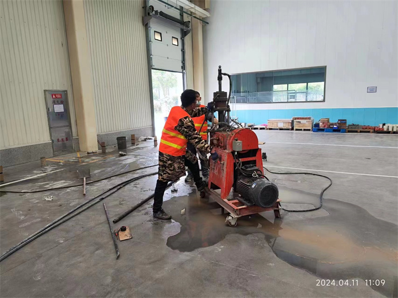 介休厂房地面下沉塌陷注浆加固施工